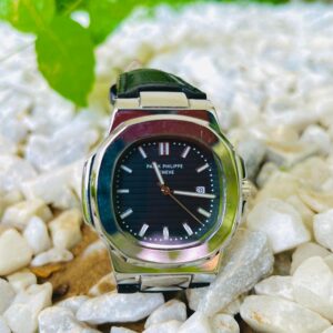 P.P (Automatic) Nautilus Black Belt - Black Dial
