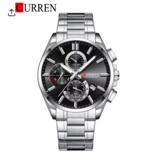 CURREN 8475 - SILVER BLACK