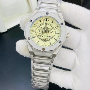 Hublot H1 (Silver chain whitecream dial)