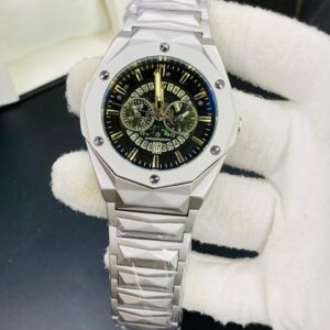 Hublot H1 (silver chain black dial)