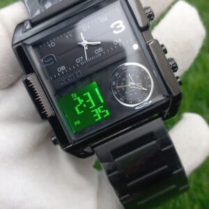 SKMEI - Triple Time1 (Full Black)